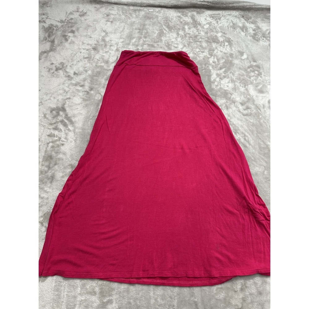Free To Live Skirt Pull On Women's Size Medium Hot Pink Stretch Soft Made In USA